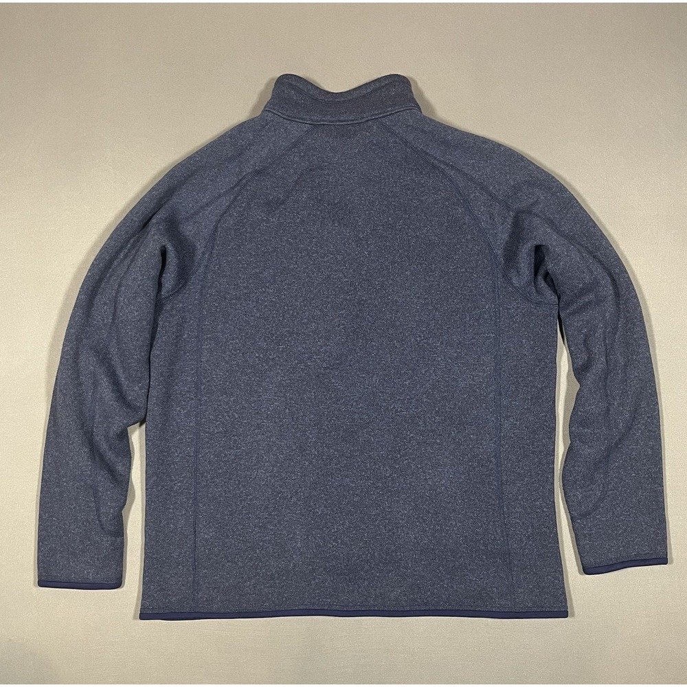 Patagonia Better Sweater Jacket Features A Knit Exterior with Heathered Blue XL - Picture 7 of 7